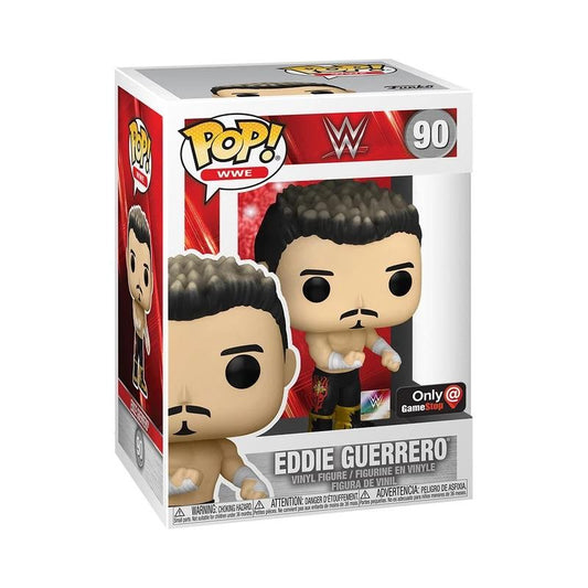 Eddie Guerrero (Metallic) With Pin #90 Funko Pop! WWE, GameStop Exclusive - Angry Cat
