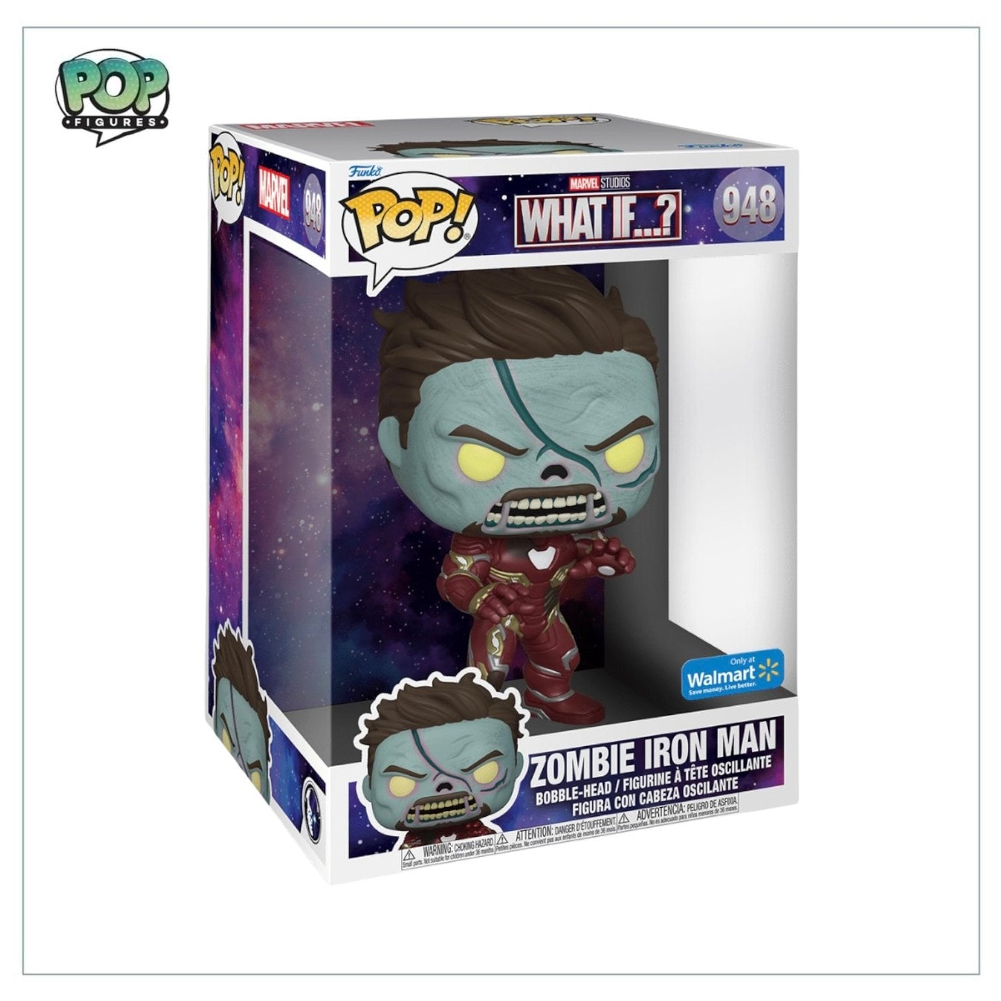 Zombie Iron Man #948 Deluxe 10” Funko Pop! Marvel What If…?  Walmart Exclusive - Angry Cat